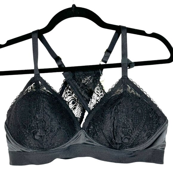 Aerie Wireless Lace Bra 36D With Adjustable Straps & Satin Trim - Picture 1 of 4
